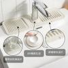 Tapete de drenagem de silicone torneira de cozinha à prova de respingos de água antiderrapante pia almofada de armazenamento washstand Copo almofada de sabão