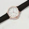 Reloj para Mujer con Correa de Cuero de Diseño Sencillo Transfronterizo, Reloj para Mujer con Sentido Avanzado, Reloj Decorativo Pequeño y Fresco para Niñas