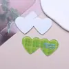 Print de Cuadrícula Fresca Verde Parche Acrílico Clip Lateral DIY Accesorio para el Cabello Imán para Nevera Cadena para Teléfono Zapato Crocs