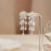 Pendientes de Borla con Lazo para Mujer, Estilo de Lujo Ligero y de Alta Gama, Pendientes Pequeños, Regalo para Novia, Nuevo Modelo 2026
