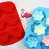 Minghao 6 Gardenia Silicone Bolo Molde Artesanal Sabão Molde Molde de Aromaterapia Fácil de Tirar Silicone Resistente a Alta Temperatura Forma de Flor