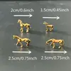 Bestseller transfronteiriço: ornamento de pônei em liga de cobre, ornamento sólido de pônei em miniatura que traz sorte, animal de estimação para chá, decoração de mesa