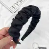 Faixa de Cabelo com Laço Estilo Coreano, Faixa de Cabeça Esponjosa de Aba Larga Retrô, Faixa de Cabeça Simples e de Alto Padrão, Faixa de Cabeça Alta, Grampo Elegante para Mulheres