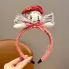 Diadema de Tejido de Lana para Niños Muñeco de Tela Perro de Nariz Larga Diadema para Niña No Aprieta la Cabeza y No Presiona el Cabello Accesorio para la Cabeza de Niña