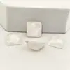Cuadrado Geométrico Transparente Asimétrico Onda de Agua Accesorios para Joyería DIY Pendientes Accesorios para el Cabello Parche Cuadrado de Resina Material