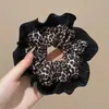Scrunchie de malha grande estilo coreano para mulheres, acessório de cabelo estilo preguiçoso vintage, elástico para coque, enfeite de cabelo