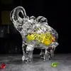 Enfeites Criativos de Elefante Presente para Casa Fruteira de Vidro com Alta Textura Presente de Luxo Leve Estilo Inovador Mesa