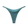 Ropa interior de seda helada sin costuras transfronteriza europea y americana, tanga sexy para mujer, bikini invisible para yoga y deportes
