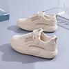 Sapatos brancos estilo coreano feminino 2023 Outono Novo ins estudante casual sapatos de tiro de rua tênis femininos com plataforma para aumentar a altura