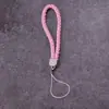 Cordón para Teléfono Móvil Llavero de Cuero PU Cordón para Muñeca de Teléfono Móvil para Pareja Cuerda Tejida de Cuero