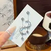 Elegantes pendientes de borla, tachuelas elegantes y chic, colgantes para orejas, hilos para orejas, pendientes versátiles de circonita de moda coreana al por mayor