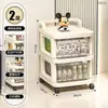 Carrinho Pequeno Armário de Armazenamento, Porta-Lanches, Rack de Chão Móvel Tipo Gaveta para Armazenamento de Produtos para Bebê, Cozinha Extraível