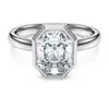 Collar de cristal octagonal, anillo de circonita versátil, juego de pulseras de alta gama juegosdejoyas
