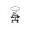 Chaveiro de metal de panda atacado metal desenho animado tinta diy chaveiro mascote panda pequeno pingente de presente