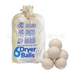 Bolas de Lana Personalizadas de 7.5 cm, Bolas de Fieltro de Lana para Secadora, Fabricantes de Suministro Transfronterizo, Bolas de Secado para Lavandería al por Mayor