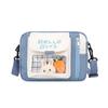 Bolsa de Lona para Mujer Bolso Cruzado Pequeño Estilo Ins Estilo Japonés Estilo Pequeño Fresco Estudiantes de Primaria y Secundaria Bolso de Hombro Lindo Bolso de Gelatina Transparente