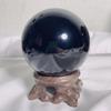 Venta al por mayor del fabricante Bolas de Obsidiana Natural Cuentas Redondas Venta al por mayor Bola de Cristal Natural Cuenta Individual Accesorios para la Entrada del Hogar Adornos