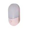 Luz nocturna LED enchufable activada por voz para dormitorio, adecuada para alimentación nocturna, mesita de noche, brillo ajustable, uso para dormir, luz nocturna controlada por voz