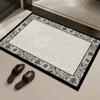 Alfombrilla de Baño, Alfombrilla Antideslizante Absorbente de Agua para Puerta de Inodoro, Alfombra de Baño Fuerte Absorbente de Agua de Tierra de Diatomeas