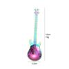 Amazon Transfronterizo Acero Inoxidable 304 Cuchara para Guitarra Creativa Transparente Barra Musical Café Postre Revólver