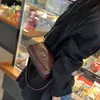 Bolsa de Hombro Retro para Primavera y Verano 2025 Bolso Baguette Bolso de Hombro Cruzado de Gama Alta Textura de Cadena de Nicho Bolso Cuadrado Pequeño