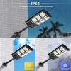 Nueva farola solar integrada transfronteriza, luz de jardín impermeable para exteriores, luz de calle con poste telescópico integrado LED