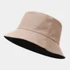 Sombrero de Cubo Sólido de Color Doble Cara Transfronterizo Simple para Viajes, Sombrero Casual al Aire Libre con Protección Solar Cubre Rostro para Hombres y Mujeres, Sombrero Publicitario Personalizado