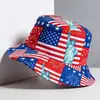 Sombrero de Cubo con Estampado de Bandera del Día de la Independencia de EE. UU. para Hombres y Mujeres, Sombrero para el Sol con Protección Solar, Fuegos Artificiales, Festival de la Estatua de la Libertad