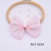 Pinza para el cabello con lazo brillante estilo coreano para niños, cuerda para el cabello, material semiacabado, accesorios para el cabello, vestido de princesa, accesorios de ropa