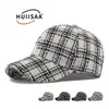 Gorra de Béisbol Retro de Tweed a Cuadros para Mujer con Hilo Dorado Tejido Pico de Pato Estilo Celebridad de Internet Sombrero Otoño Invierno Sombrero de Sol Moderno