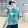 Camiseta de Manga Corta 100% Algodón para Niños 26 Nuevo Estilo Mediana y Grande Verano Niño Guapo Bebé Moderna Fresca Versátil Superior Camiseta
