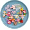 Pinza pequeña de dibujos animados linda para niños de 2cm3cm, color caramelo, colorido, pasador decorativo para niña pequeña, joyería linda de resina
