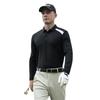 Ropa de golf PGM, camiseta de manga larga para hombre, uniforme deportivo de otoño e invierno, ropa con costuras de color en contraste, polo