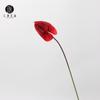 Ventas directas de fábrica flor de simulación individual pu palma roja flor de fuego palma verde tacto flor falsa materiales de decoración floral para boda