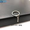 Llavero Metálico de Alto Brillo Galvanizado Anillo de Metal Accesorios de Colgante de Muñeca Joyería Hecha a Mano DIY Fuente de Suministro para Llaveros