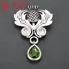 Insignia de Broche Retro Leyenda del Campo de Batalla Antiguo Insignia de Pin de Hoja de Trips Escocés Insignia de Nudo Celta Irlandés