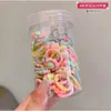 Los niños no lastiman el cabello de la bebé trenza pequeña círculo del pulgar coleta liga pequeña linda caricatura variedad de flequillo anillo para el pelo
