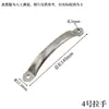 Tubo Redondo de Acero Inoxidable 304/201 Sellado de Bordes Tirador Pequeño Aleación de Aluminio Manija para Puerta de Madera Puerta de Gabinete Engrosado 80/120mm