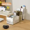 Caja de Almacenamiento de Escritorio de Acrílico Transparente Cajón Caja de Almacenamiento Rectangular Estudiante Dormitorio Papelería Miscelánea Organizador Caja