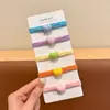 2025 Novo Elástico de Cabelo Infantil Desenho Animado Argola de Toalha Faixa de Cabeça para Bebê Elástico de Bola para Cabelo de Menina Acessórios de Cabelo de Alta Elasticidade