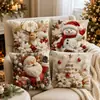 Funda de Cojín Navideño para Sofá Funda de Almohada Navideña Funda de Cojín para Sofá Decoración Festiva Funda de Cojín Navideño al por Mayor Transfronterizo
