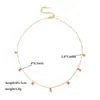 Collar y pulsera versátiles sin decoloración con colgante redondo rosa y morado cuadrado de oro de 18 quilates estilo europeo y americano al por mayor