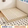 Estrutura de Cama Sem Cabeceira, Respirável e à Prova de Umidade, Feita de Madeira Maciça, Estrutura de Cama Tatami, Adequada para Apartamentos de Aluguel, Cama Baixa Estilo Japonês, Estrutura de Cama Plataforma Estilo Homestay