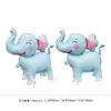 Novo Balão de Filme de Alumínio Animal com Rodas 4D Elefante Estéreo Balão de Rolo Criativo Brinquedo de Banca de Rua Decoração de Festa