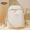 Mochila de Tela Oxford Nueva 2025 Mochila Textil Casual de Moda Combinable Simple para Exterior Bolsa de Viaje para Mujer