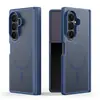 Al por mayor Adecuado para Samsung Zfold8/7 Funda Magnética para Teléfono con Textura de Piel Mate para Pantalla Plegable Fold8 Cubierta Protectora Amplia