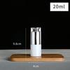 Botella Portátil Transfronteriza para Crema Facial, Botella Spray para Tónico, Botella de Vidrio Blanco Perlado para Loción, Botella Vacía para Reenvasado de Cosméticos en Spray