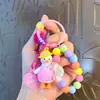 Pulsera de pato de dibujos animados con cuentas Llavero Colgante para bolsa de coche al por mayor regalo pequeño creativo para parejas adornos para llavero
