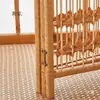 Biombo Plegable Tejido Bambú Tejido Hecho a Mano Divisor de Sala de Estar Biombo Plegable de Entrada Interior Estilo Antiguo Pantalla Móvil Libremente No