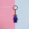 Llavero Marvel Batman Accesorios de los Vengadores Llavero Bloques de Construcción Colgante de Kt Cat